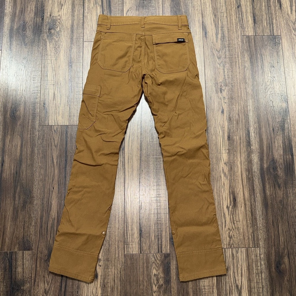 Prana Pants Zion II Roll Up Stretch Sepia Brown Men's Size 28x32 Slim Fit - Picture 3 of 7